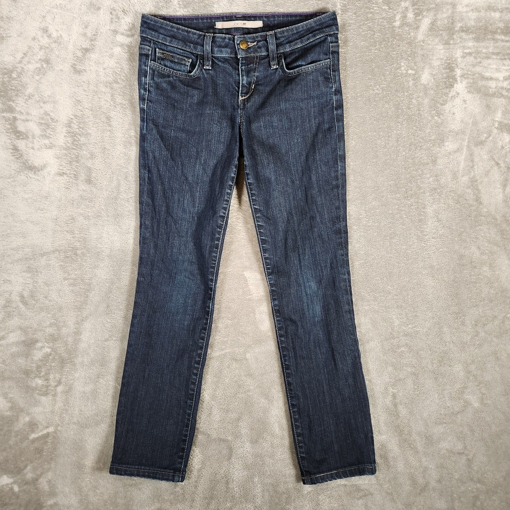 Joe's Jeans Women's 25 (28X26) Blue Cigarette Fit Ankle Straight Tessa Wash